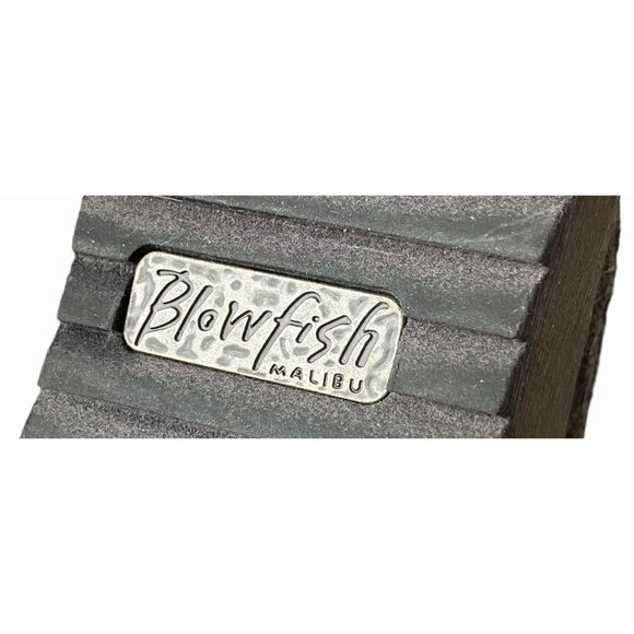 Blowfish “Cocoa” Gray Flannel Side Zipper COMFORT Low Wedge Ankle Boots B130 Sz - Picture 12 of 12